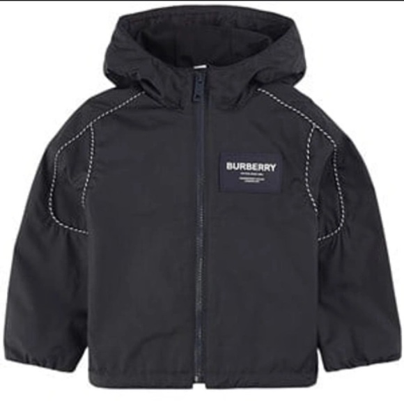 Burberry Designer 2023 Black Lightweight WindBreaker size 3T - Picture 1 of 8